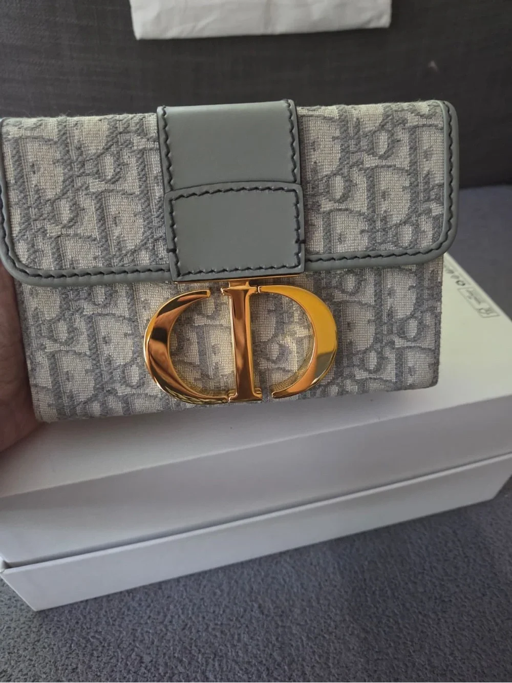 DIOR Women's 30 Montaigne Box Bag in DIOR Oblique Jacquard NWT